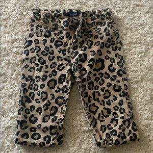 Size 8 girls cheetah print jeggings